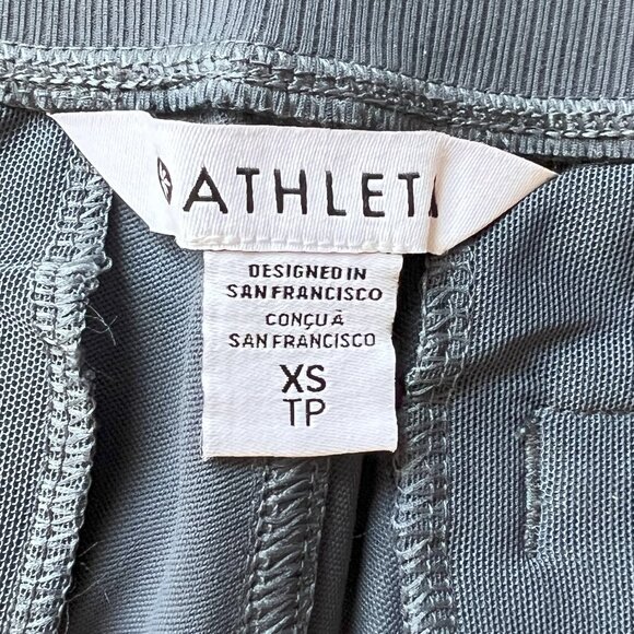 ATHLETA Venice Track Stripe Jogger Pant Size XS Granite Blue w/White NWT #854423 - Picture 10 of 12